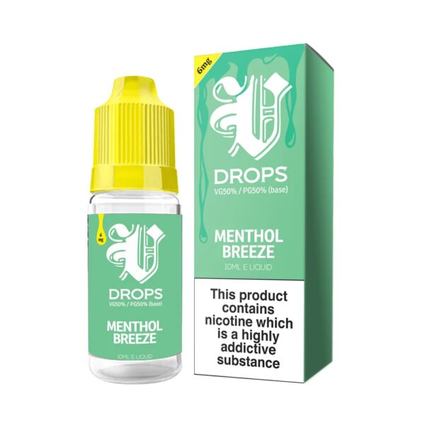 MENTHOL BREEZE (RAINBOW RANGE) NIC SALT 6 X 10ML V DROPS