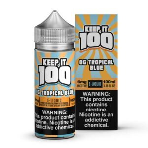 OG TROPICAL BLUE 100ML E-LIQUID KEEP IT 100