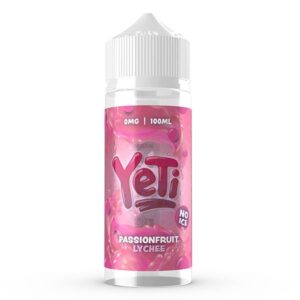 PASSIONFRUIT LYCHEE (NO ICE) 100ML E LIQUID BY YETI