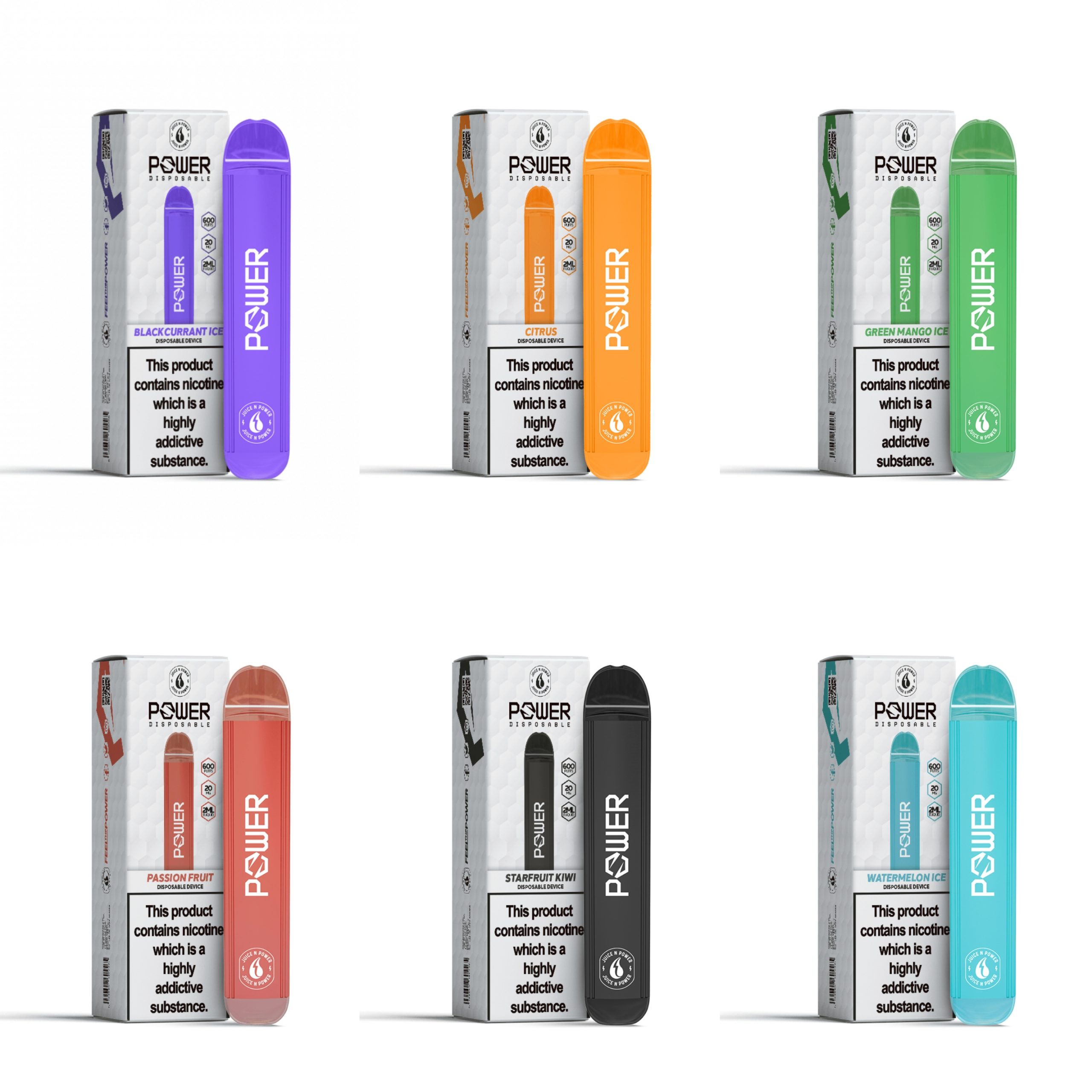 JUICE N POWER DISPOSABLE POD DEVICE 20MG ECig Clouds