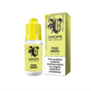 PEAR DROPS 6 X 10ML E-LIQUID BY V DROPS