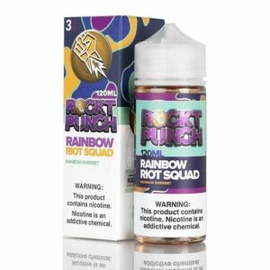 RAINBOW RIOT SQUAD 100ML E LIQUID BY ROCKT PUNCH