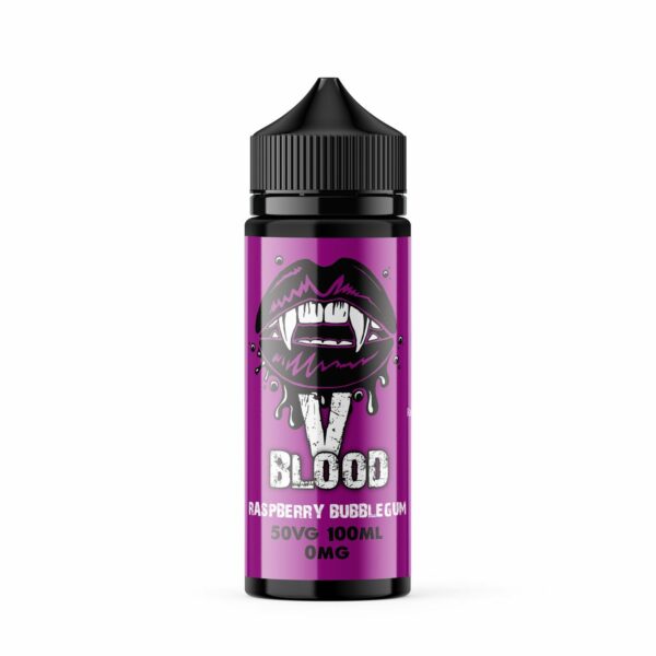 RASPBERRY BUBBLEGUM 100ML E LIQUID V BLOOD