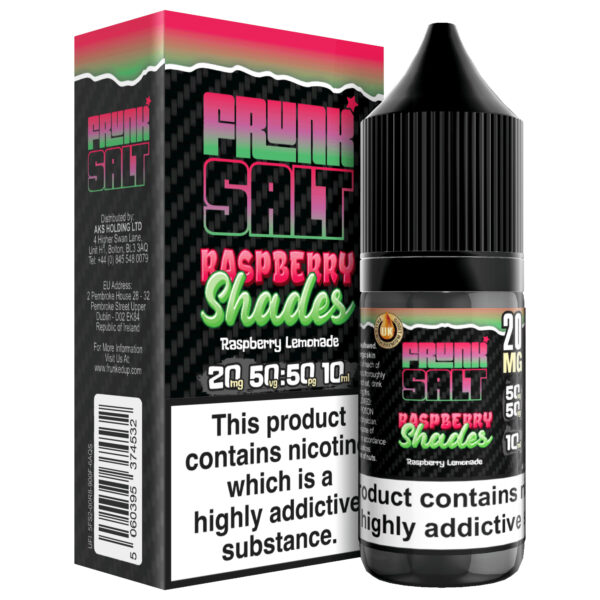 RASPBERRY SHADES NIC SALT 10ML FRUNK SALT PACK OF 5
