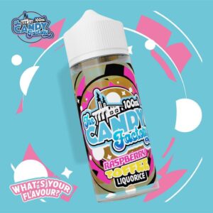 RASPBERRY TOFFEE LIQUORICE 100ML E LIQUID THE CANDY FACTORY