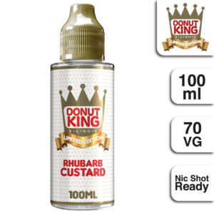 RHUBARB CUSTARD 100ML E LIQUID DONUT KING