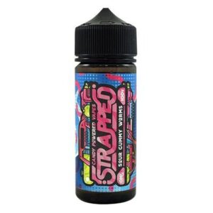 SOUR GUMMY WORMS 100ML E-LIQUID BY STRAPPED