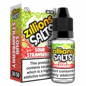 SOUR STRAWBERRY 10ML NIC SALT ZILLIONS