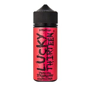 SPARKLING STRAWBERRY ELDERFLOWER (BOTANICAL) 100ML E LIQUID LUCKY THIRTEEN