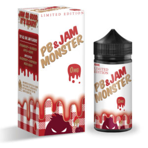 STRAWBERRY 100ML E-LIQUID PB & JAM MONSTER
