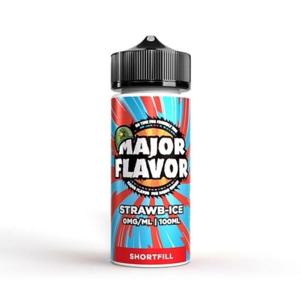 STRAWB-ICE 100ML E LIQUID MAJOR FLAVOR