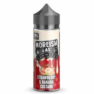 STRAWBERRY & BANANA CUSTARD 100ML E LIQUID MOREISH AS FLAWLESS