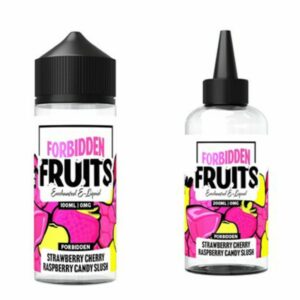 STRAWBERRY CHERRY RASPBERRY CANDY SLUSH E LIQUID FORBIDDEN FRUITS