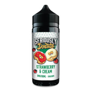 STRAWBERRY & CREAM 100ML E LIQUID SERIOUSLY DONUTS