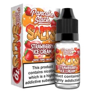 STRAWBERRY ICE CREAM 10ML NIC SALT PANCAKE STACK PACK OF 5