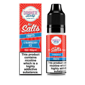 STRAWBERRY ICE FRUITS 10ML NIC SALT DINNER LADY