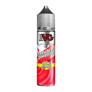 STRAWBERRY JAM YOGHURT DESSERT RANGE 50ML E-LIQUID IVG EXP