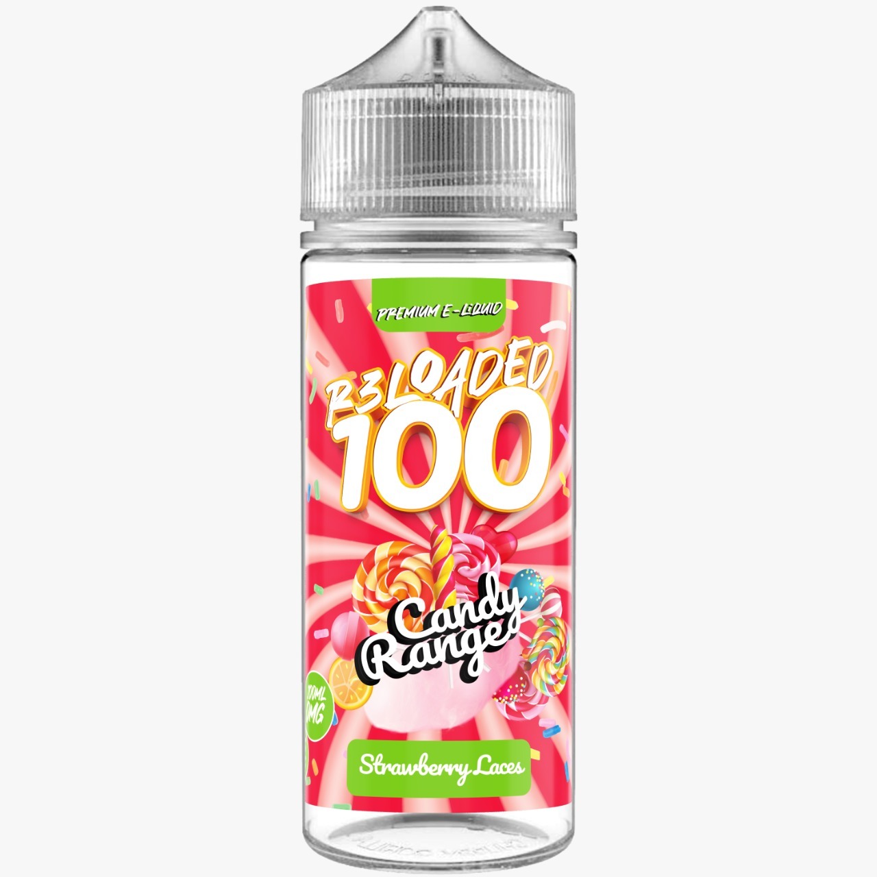 Buy STRAWBERRY LACES (CANDY) 100ML E LIQUID RELOADED 100 ECig Clouds