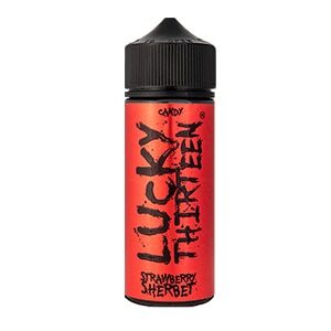 STRAWBERRY SHERBET (CANDY) 100ML E LIQUID LUCKY THIRTEEN