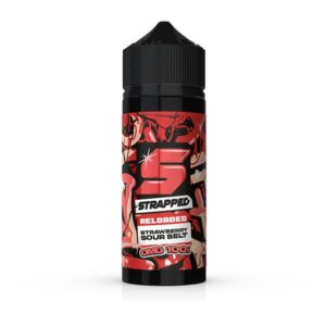STRAWBERRY SOUR BELTS RELOADED 100ML E LIQUID STRAPPED