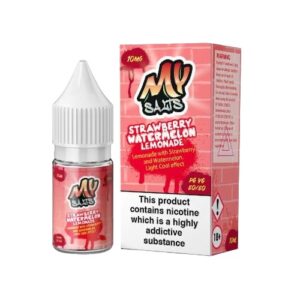 STRAWBERRY WATERMELON LEMONADE 10ML NIC SALT MY SALTS PACK OF 5