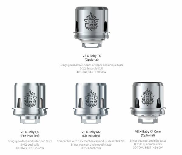 SMOK TFV8 X BABY COILS (3 PACK) - Image 5