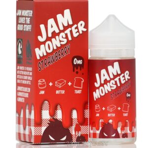 STRAWBERRY E-LIQUID 100ML JAM MONSTER