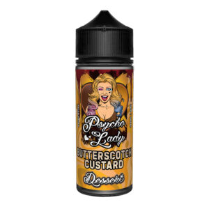 BUTTERSCOTCH CUSTARD DESSERT 100ML E LIQUID PSYCHO LADY