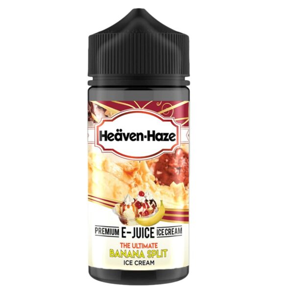 THE ULTIMATE BANANA SPLIT ICE CREAM 100ML E LIQUID HEAVEN HAZE EXP