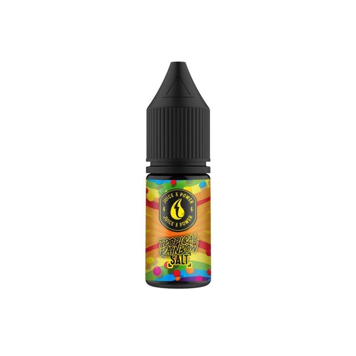 Buy TROPICAL RAINBOW NIC SALT 10ML JUICE N POWER PACK OF 10 ECig Clouds