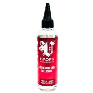 STRAWBERRY DELIGHT 100ML E LIQUID V DROPS