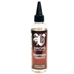 TRADITIONAL TOBACCO 100ML E LIQUID V DROPS