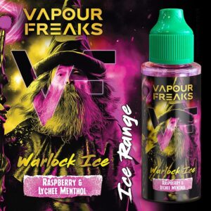 WARLOCK ON ICE 100ML E LIQUID VAPOUR FREAKS ZERO