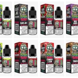 ZOMBIE BLOOD E LIQUID (10 X 10ML = 100ML) 20 FLAVOURS