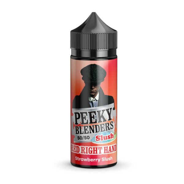 RED RIGHT HAND (STRAWBERRY) SLUSH 100ML E LIQUID PEEKY BLENDERS