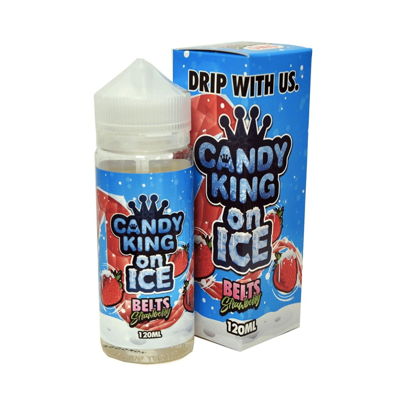 BELTS STRAWBERRY ON ICE 100ML ELIQUID CANDY KING UK Vape Store E