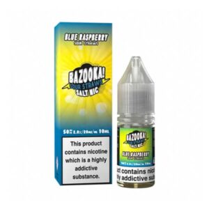 BLUE RASPBERRY (SOUR STRAWS) 10ML NIC SALT BAZOOKA