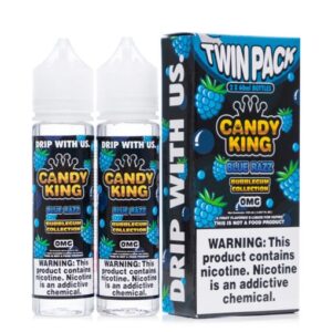 BLUE RAZZ (BUBBLEGUM) E-LIQUID 2 X 50ML BY CANDY KING