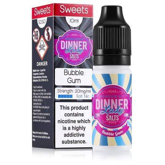 Buy BUBBLEGUM NIC SALT 10ML DINNER LADY ECig Clouds