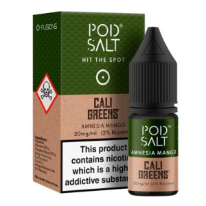 AMNESIA MANGO CALI GREENS 10ML NIC SALT POD SALT