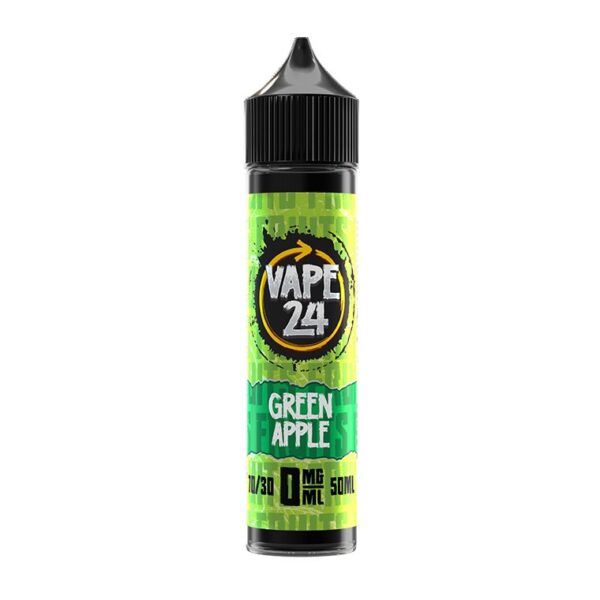 FRUITS (GREEN APPLE) 50ML E LIQUID VAPE 24