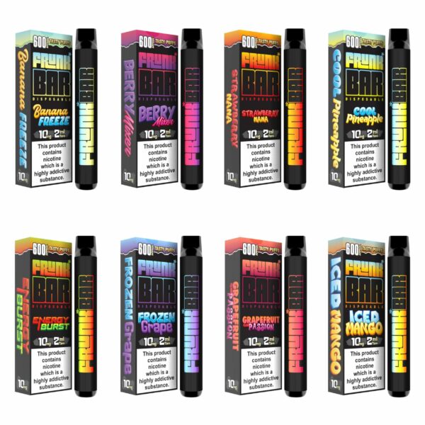 FRUNK BAR 600 PUFF DISPOSABLE POD DEVICE 20MG | UK Vape Store | E-Cig ...