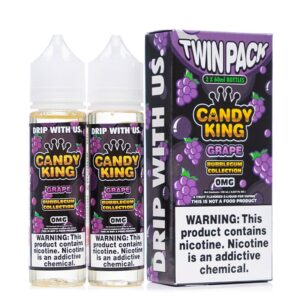 GRAPE (BUBBLEGUM) E-LIQUID 2 X 50ML BY CANDY KING