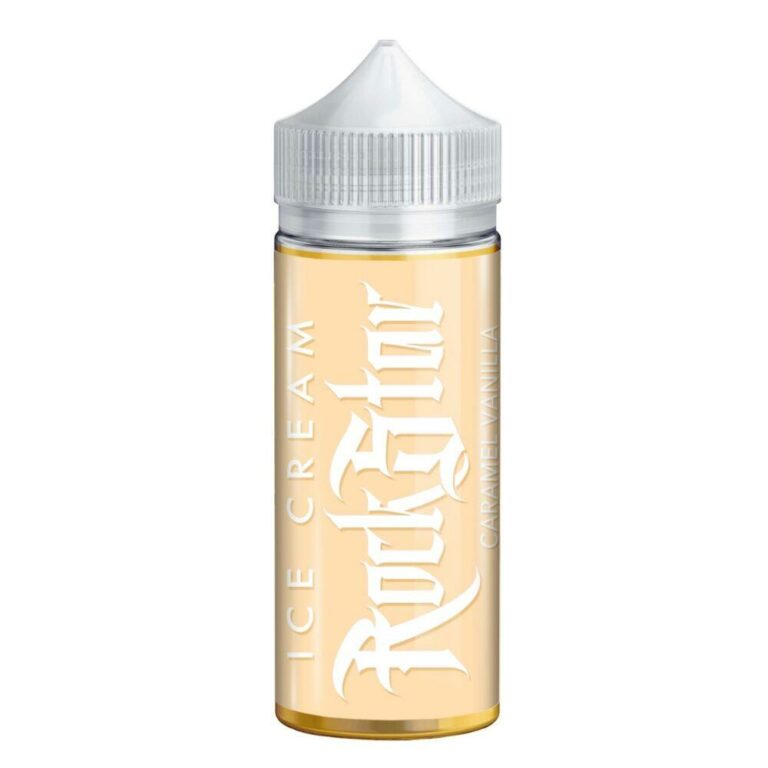 CARAMEL VANILLA ICE CREAM 100ML E LIQUID ROCKSTAR UK Vape Store E