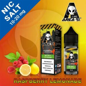 RASPBERRY LEMONADE 10ML NIC SALT BY AREA 51