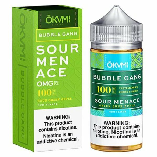 SOUR MENACE (BUBBLE GANG) 100ML E LIQUID BY OKAMI