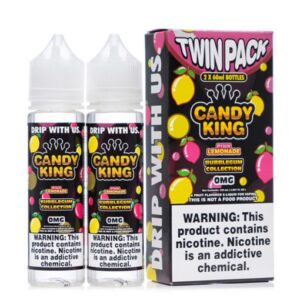 PINK LEMONADE (BUBBLEGUM) E-LIQUID 2 X 50ML BY CANDY KING