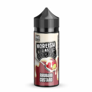 RHUBARB CUSTARD 100ML E LIQUID MOREISH AS FLAWLESS