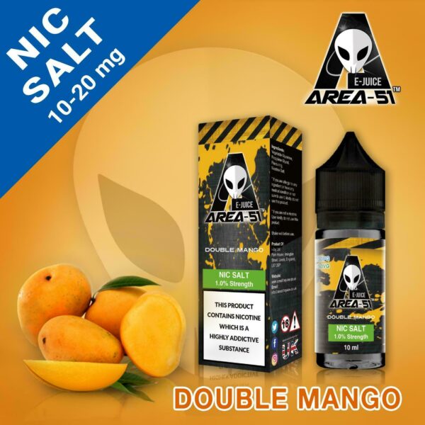 DOUBLE MANGO 10ML NIC SALT BY AREA 51