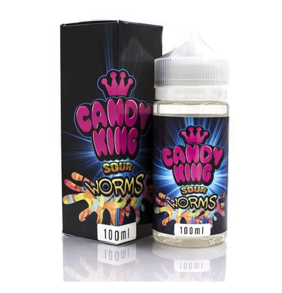 SOUR WORMS 100ML ELIQUID CANDY KING UK Vape Store ECig Clouds